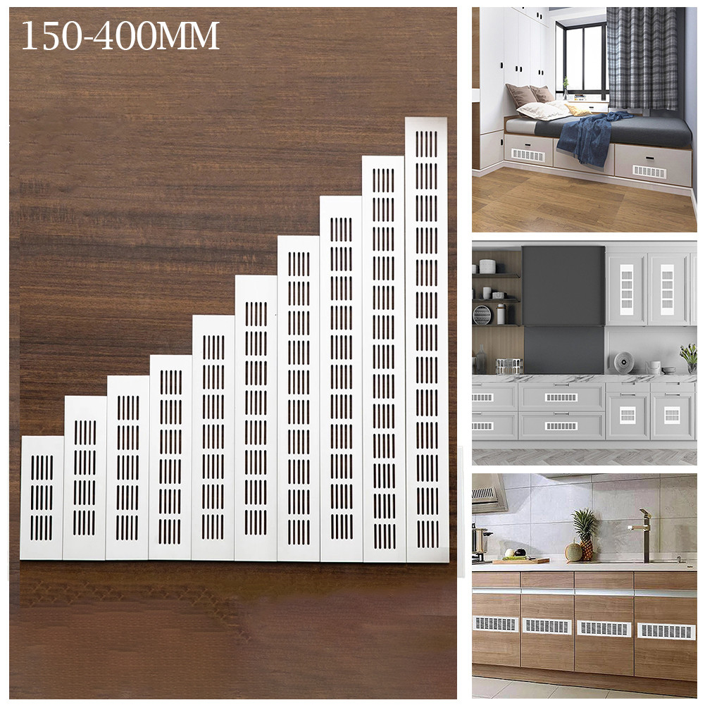 Home Bathroom Vent - ตะแกรงระบายอากาศอะลูมิเนียมรูปสี่เหลี่ยมผืนผ้าขนาด 60 มม. สำหรับตู้เสื้อผ้า ตู้เก็บของ ฝาครอบระบายอากาศ