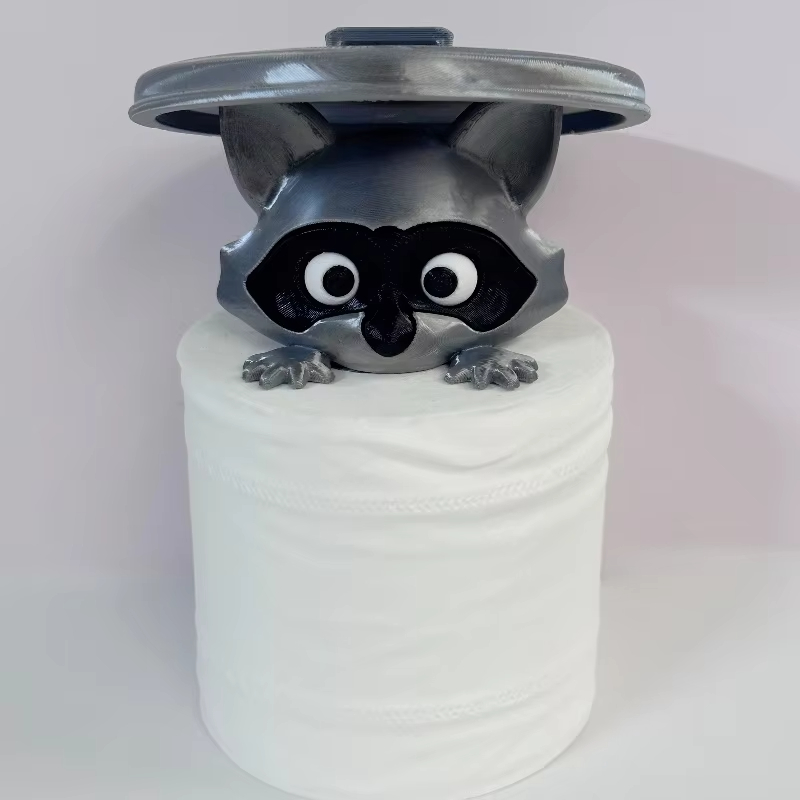 Home Decor Bathroom Ideas - การ์ตูนสร้างสรรค์ Raccoon ผู้ถือกระดาษชําระสัตว์น่ารักกระดาษผ้าเช็ดตัวผู้ถือห้องน้ําห้องครัวตกแต่งผู้ถือม้วนกระดาษ