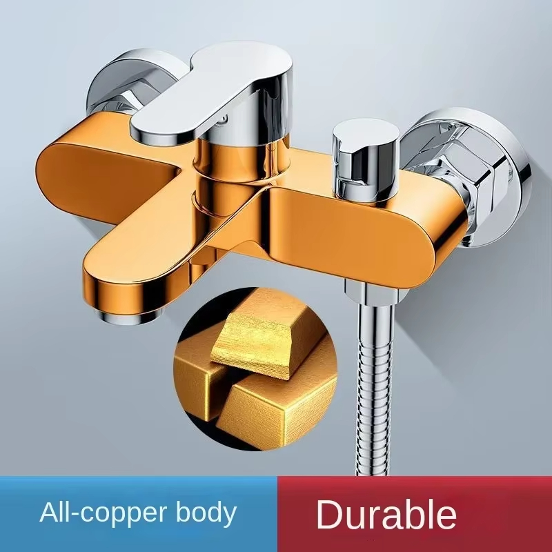Home Bathroom Faucets - 1 PC ห้องน้ํา Triple ก๊อกน้ําร้อนและเย็น Bath