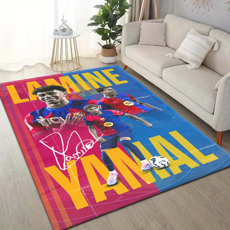 Home Bathroom Floor Mats - พรมปูพื้นลายดาวฟุตบอลสุดฮอตปี 2026 ลามีน ยามาล ของขวัญสำหรับตกแต่งห้องนอน ห้องนั่งเล่น