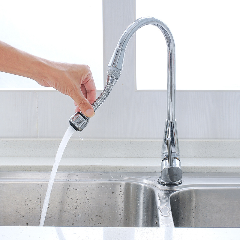 Home Bathroom Faucets - หัวฉีดน้ำแบบยาว+สั้น 2 ชิ้น, หัวฉีดประหยัดน้ำสำหรับใช้ในบ้าน, หัวฉีดน้ำอเนกประสงค์สำหรับห้องครัวและห้องน้ำ ป้องกันน้ำกระเด็น