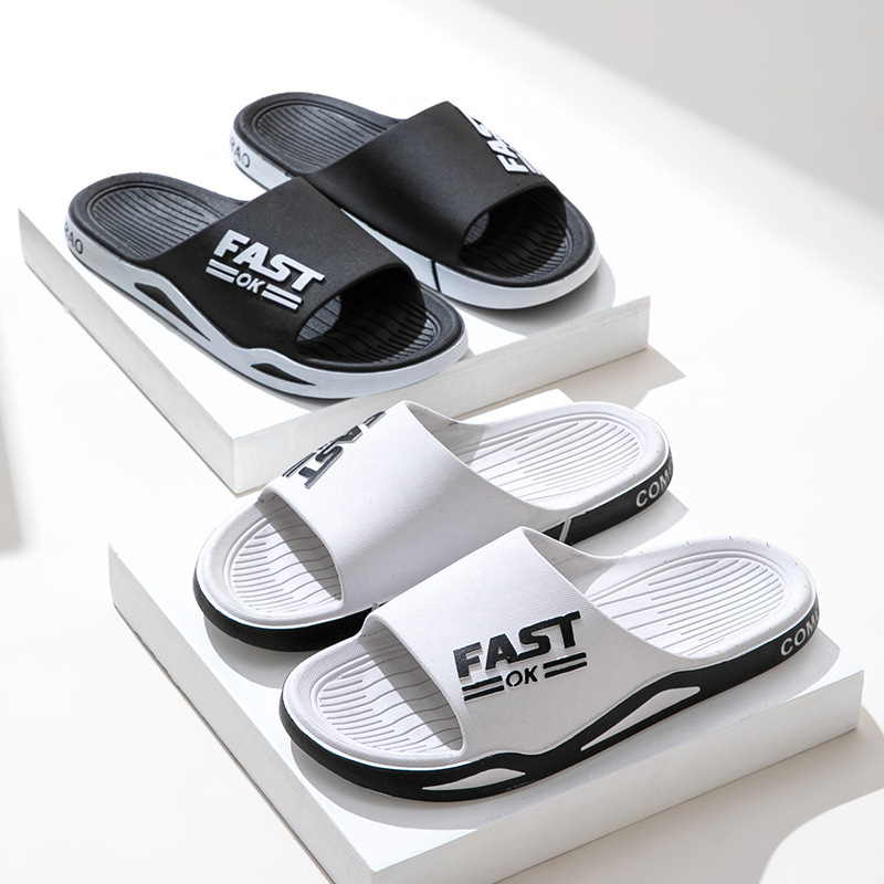 Home Bathroom Wear - รองเท้าแตะผู้ชายใหม่สำหรับใส่กลางแจ้งในฤดูร้อน, แฟชั่นกีฬา, รองเท้าแตะคู่สำหรับใช้ในห้องน้ำที่บ้าน, พื้นรองเท้านุ่ม, รองเท้าแตะผู้ชายสุดเท่