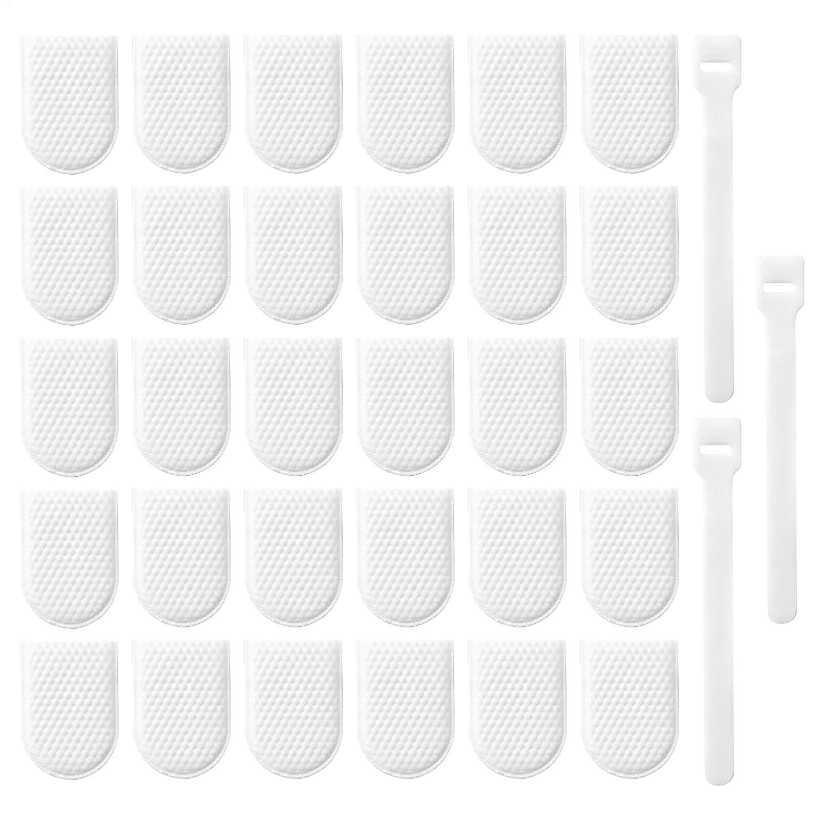 Home Bathroom Faucets - ถุงกรองน้ำประปาแบบมีสายรัด 30 ชิ้น/ชุด ป้องกันน้ำกระเด็น แผ่นกรองน้ำประปาแบบหนา สำหรับบ้าน