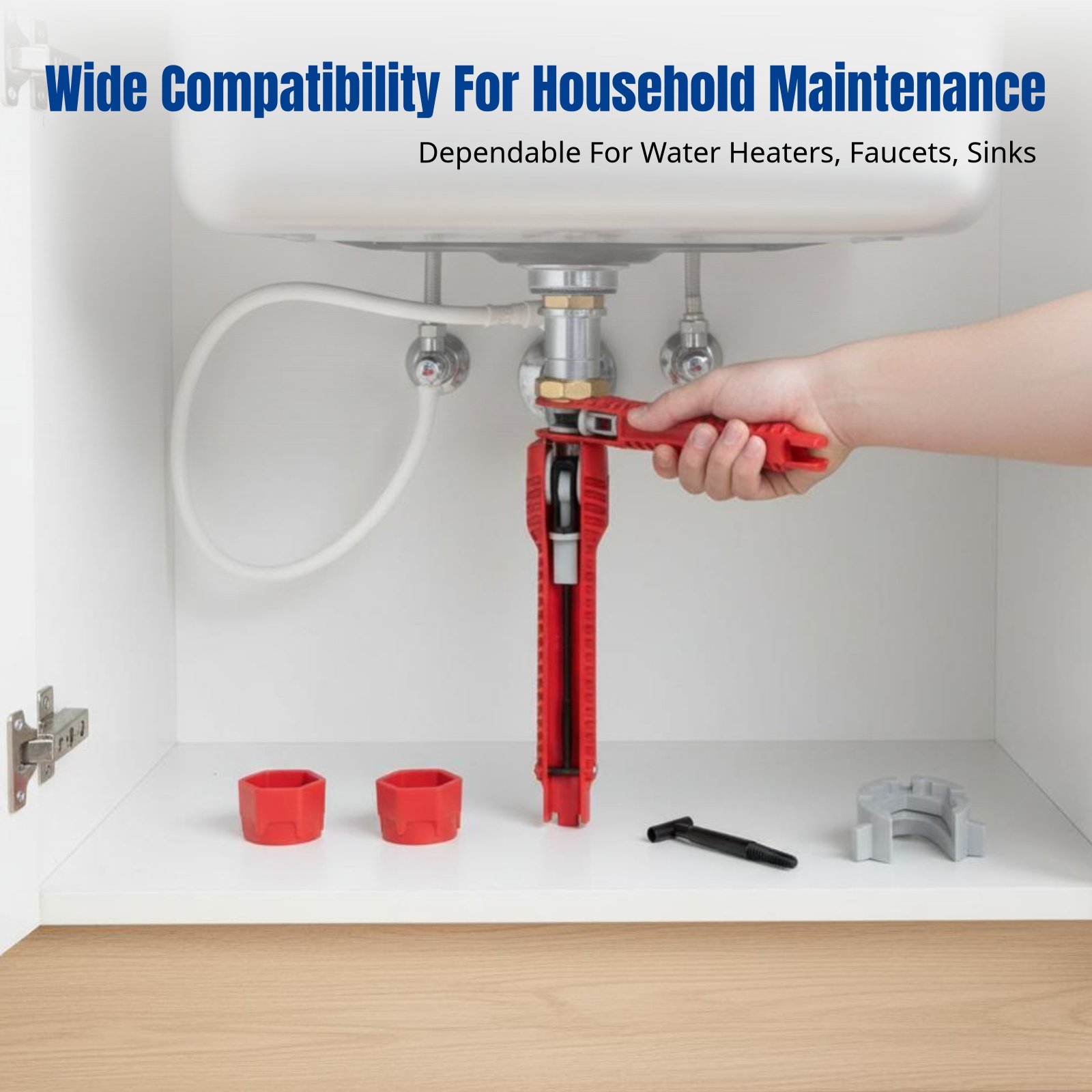 Home Bathroom Faucets - ประแจซิงค์ประปา, เครื่องมือพลาสติกอเนกประสงค์, การติดตั้งวาล์วก๊อกน้ำในห้องน้ำ, การซ่อมแซมบ้าน
