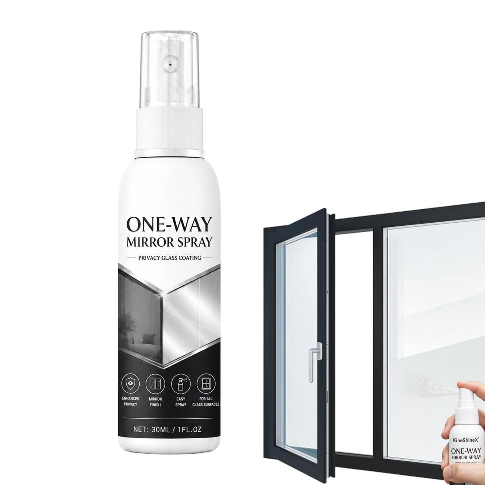 Home Bathroom Window Tint - สเปรย์กระจกเงา 30 มล. ฟิล์มติดกระจกแบบชั่วคราว ป้องกันการมองเห็นจากภายนอก ฟิล์มกระจกมองเห็นทางเดียว