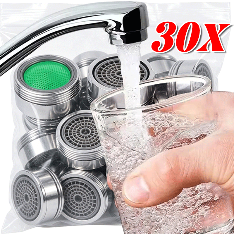 Home Bathroom Faucets - ชุดบับเบลอร์ก๊อกน้ำขนาด 24 มม. แบบใช้ซ้ำได้ ป้องกันน้ำกระเด็น ประหยัดน้ำ