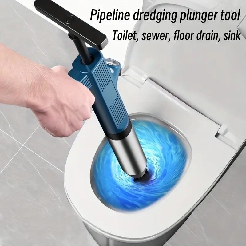 Plunger Toilet - 1 ชุดเครื่องมือทําความสะอาดท่อลูกสูบห้องน้ํา Professional เครื่องมือขุดลอกมืออ่างล้างหน้าท่อระบายน้ําท่อ Unblocking อุปกรณ์
