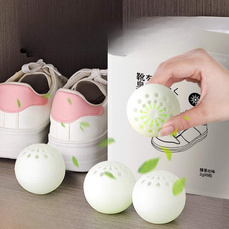 Home Bathroom Freshener - ลูกบอลดับกลิ่นรองเท้าจากธรรมชาติ กำจัดกลิ่นได้ยาวนาน ใช้ได้กับรองเท้า ตู้เสื้อผ้า ห้องน้ำ ห้องสุขา