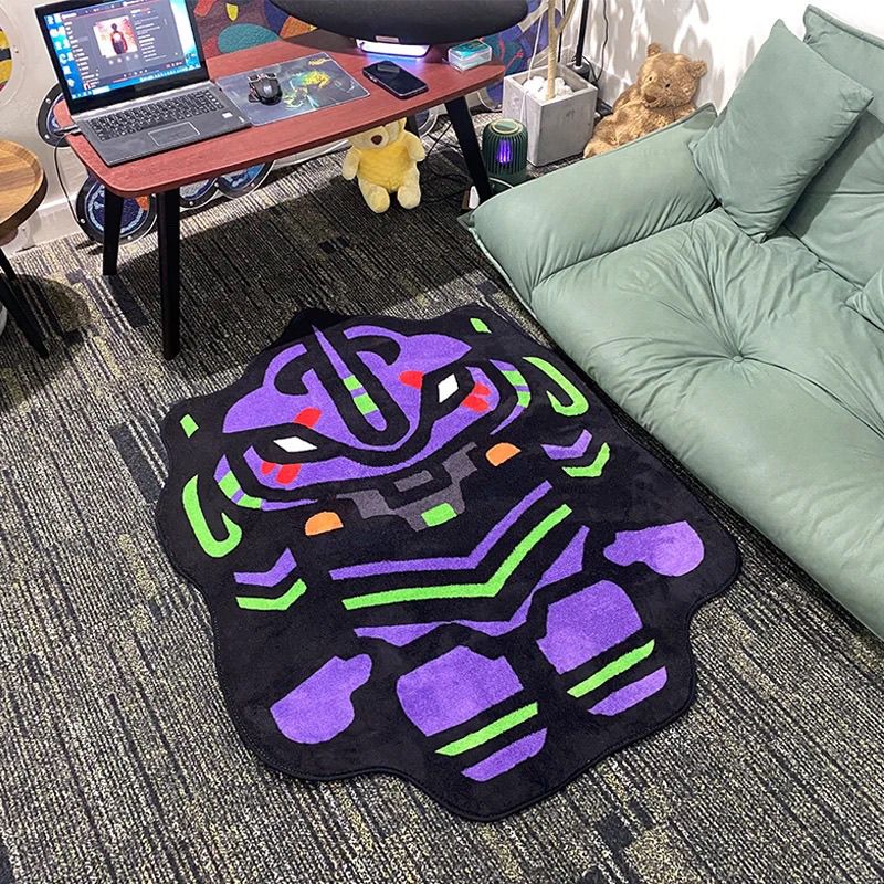 Home Bathroom Floor Mats - พรมปูพื้นลาย NEON GENESIS EVANGELION ดีไซน์เนอร์ ผ้าพลัฌนุ่ม