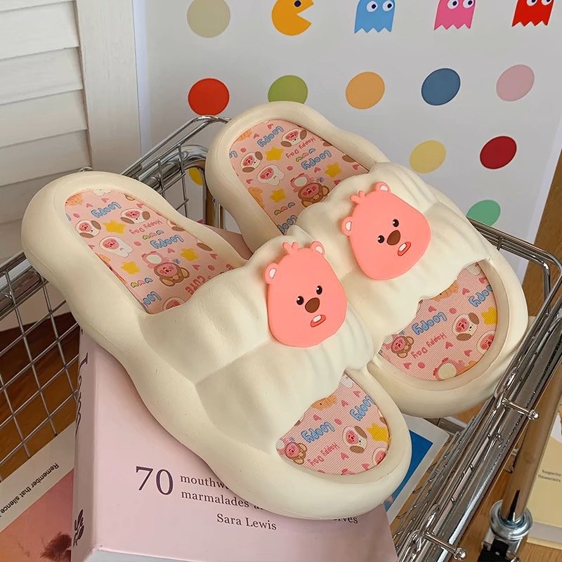 รองเท้าแตะบีเวอร์น่ารักสำหรับผ - Home Bathroom Wear บทวิจารณ์และราคา