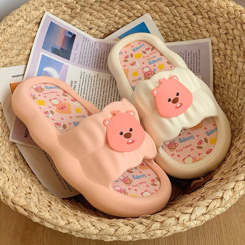 รองเท้าแตะบีเวอร์น่ารักสำหรับผ - Home Bathroom Wear บทวิจารณ์และราคา