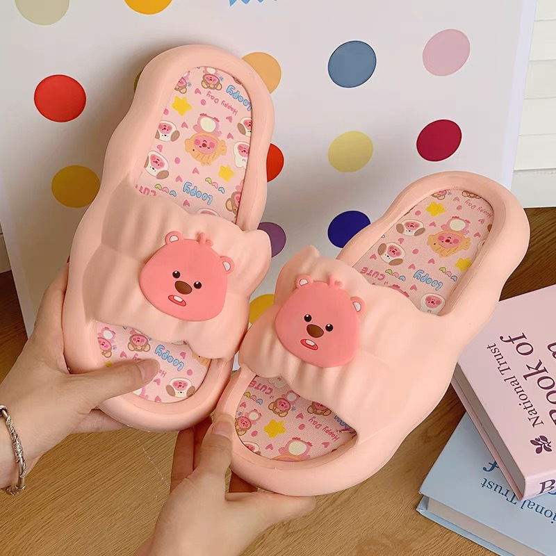 รองเท้าแตะบีเวอร์น่ารักสำหรับผ - Home Bathroom Wear บทวิจารณ์และราคา