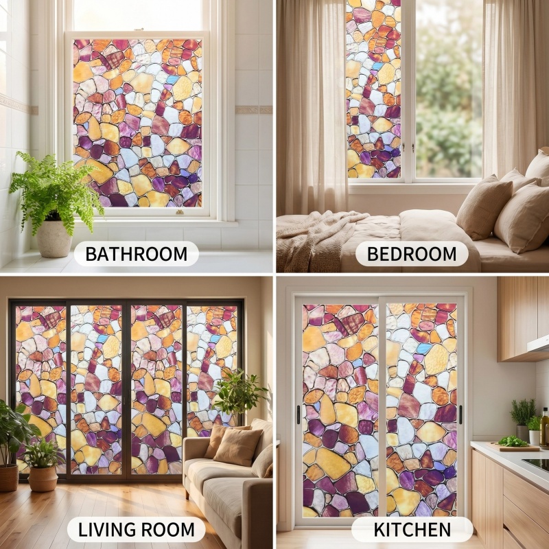    ฟิล์มติดหน้าต่าง ไวนิลเพื่ - Home Bathroom Window Tint บทวิจารณ์และราคา