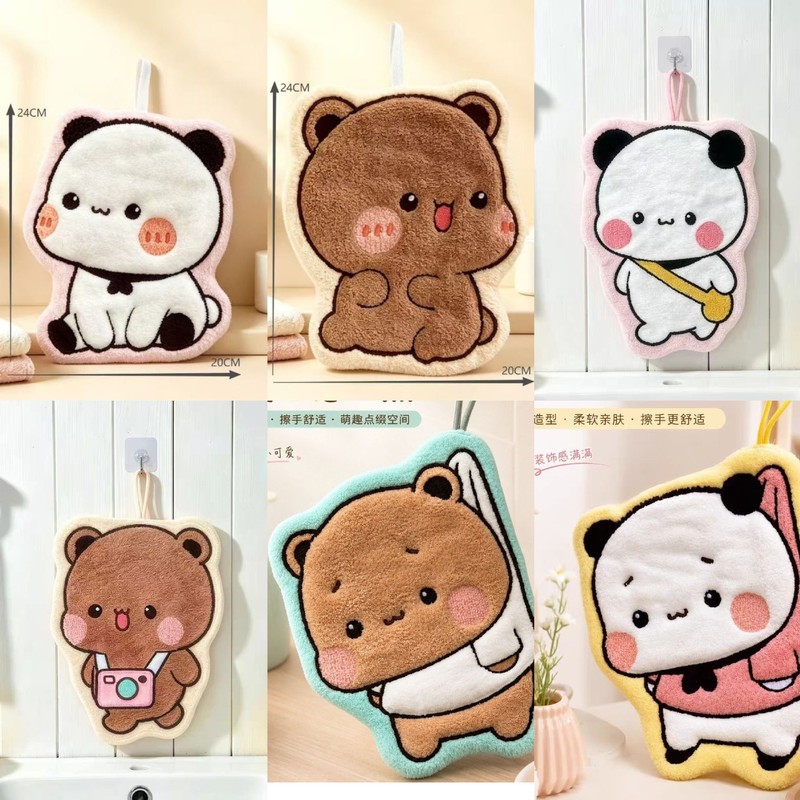 ผ้าเช็ดมือบูบูดูดูเนื้อนุ่มแบบ - Home Bathroom Towels บทวิจารณ์และราคา
