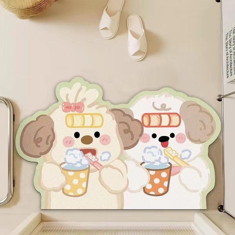 VIKAMA พรมเช็ดเท้ารูปทรงครีมสไ - Home Made Bathroom Vanity บทวิจารณ์และราคา
