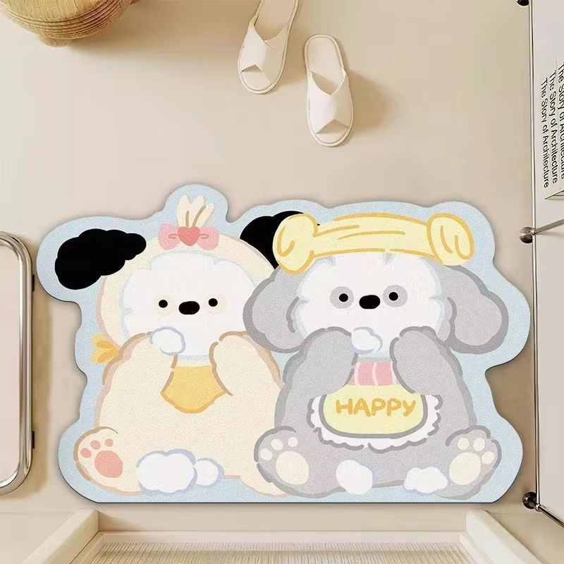 VIKAMA พรมเช็ดเท้ารูปทรงครีมสไ - Home Made Bathroom Vanity บทวิจารณ์และราคา