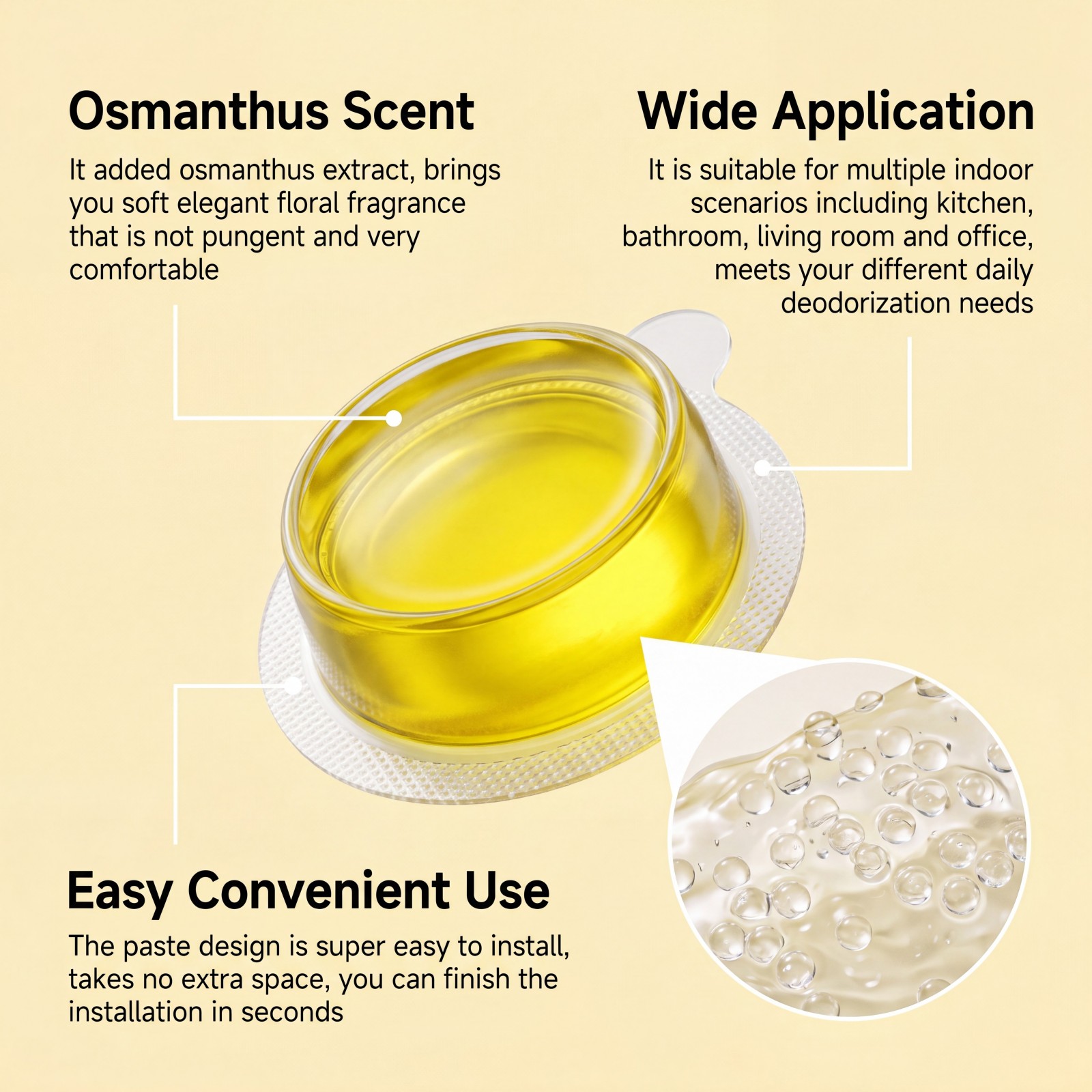 6x Osmanthus Trash Can Deodori - Home Bathroom Freshener บทวิจารณ์และราคา