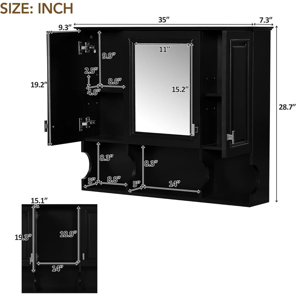 ตู้ติดผนังห้องน้ำพร้อมกระจก, ต - Bathroom Cabinet Mirror บทวิจารณ์และราคา