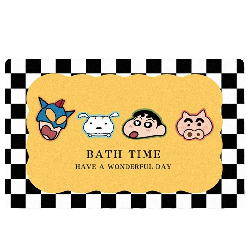 แผ่นรองดินสีเทียนลายการ์ตูนน่า - Home Bathroom Floor Mats บทวิจารณ์และราคา