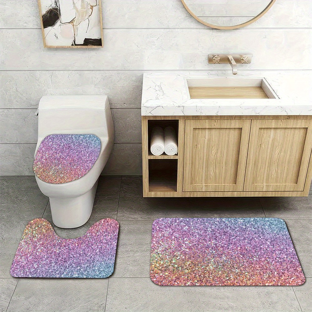 ชุดพรมอาบน้ำกลิตเตอร์หรูหรา สำ - Home Made Bathroom Vanity บทวิจารณ์และราคา