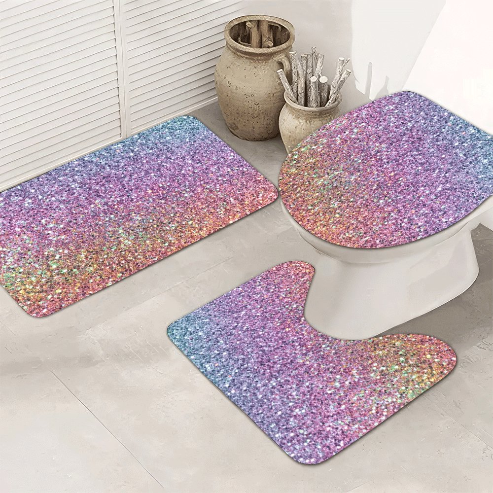 ชุดพรมอาบน้ำกลิตเตอร์หรูหรา สำ - Home Made Bathroom Vanity บทวิจารณ์และราคา