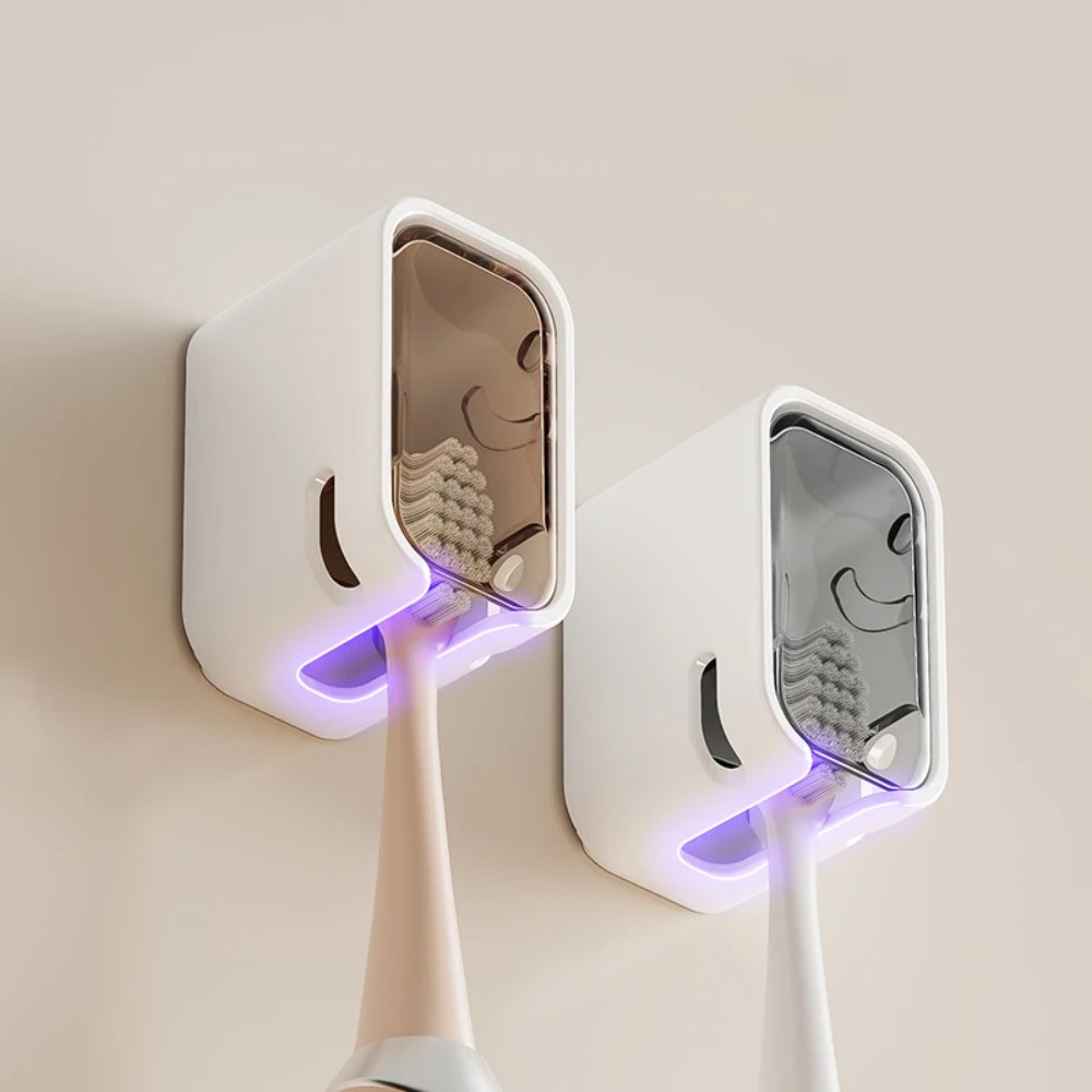 2 ชิ้นผู้ถือแปรงสีฟันพลิกด้านบ - Toothbrush Holder Set บทวิจารณ์และราคา