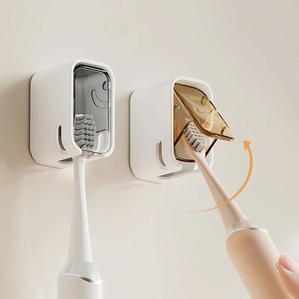 2 ชิ้นผู้ถือแปรงสีฟันพลิกด้านบ - Toothbrush Holder Set บทวิจารณ์และราคา