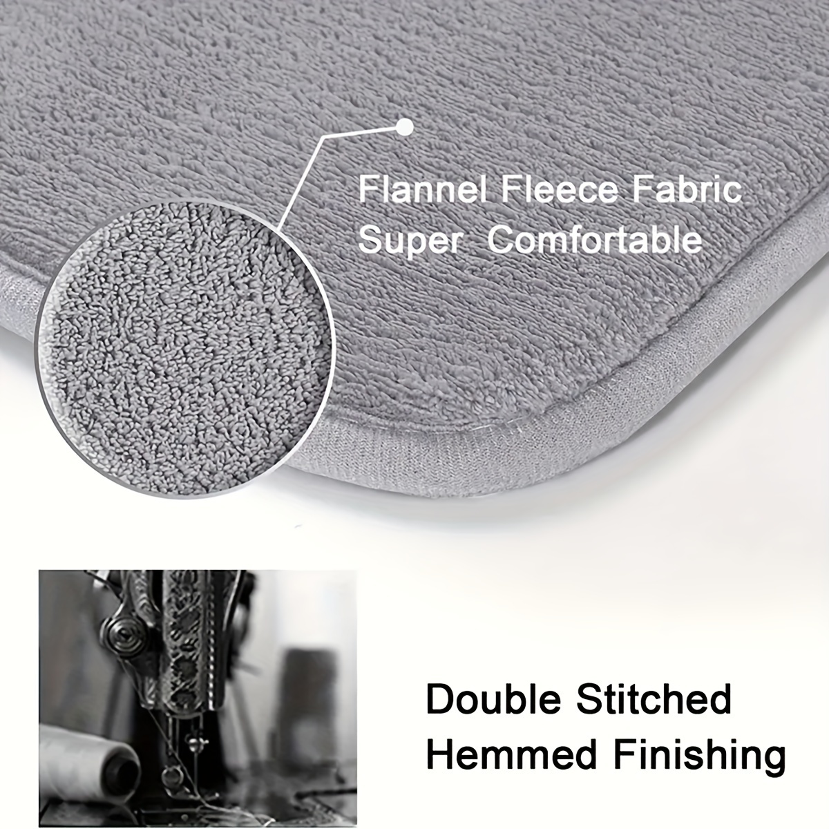 พรมขนยาวพิมพ์ลายกันลื่น—เหมาะส - Home Bathroom Floor Mats บทวิจารณ์และราคา