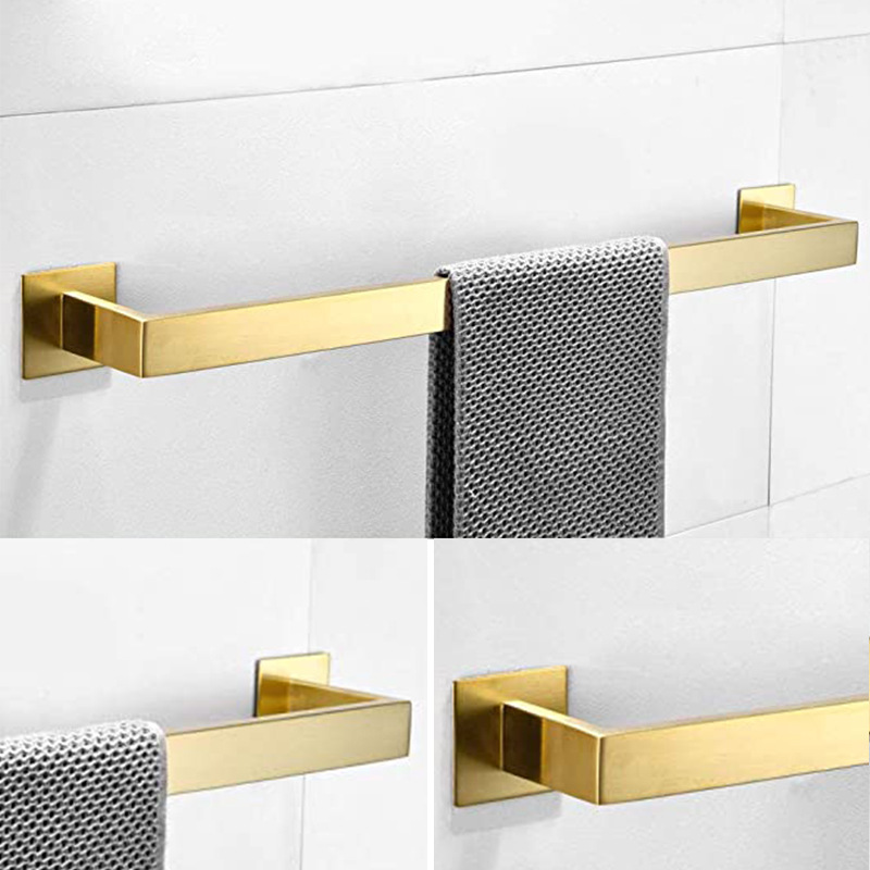 ชุดอุปกรณ์ห้องน้ำสีทอง 4 ชิ้น  - Home Bathroom Towels บทวิจารณ์และราคา