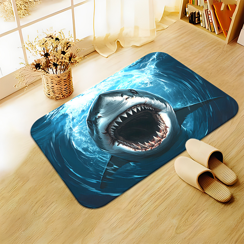 พรมเช็ดเท้าลายฉลาม ทนทาน สไตล์ - Home Decor Bathroom Ideas บทวิจารณ์และราคา
