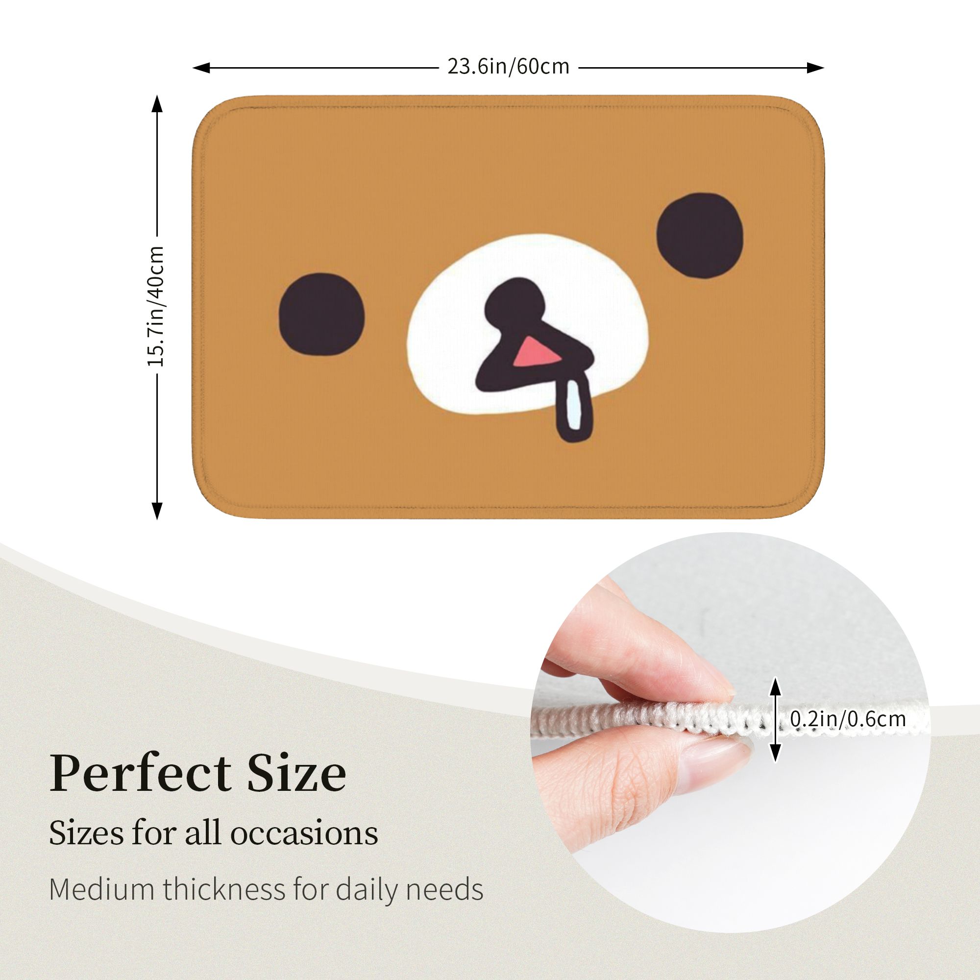 R-Rilakkumaes พรมปูพื้นลายการ์ - Home Bathroom Floor Mats บทวิจารณ์และราคา