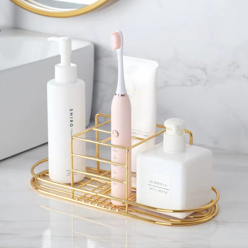 ที่วางแปรงสีฟันสีทอง ชั้นวางติ - Toothbrush Holder Set บทวิจารณ์และราคา