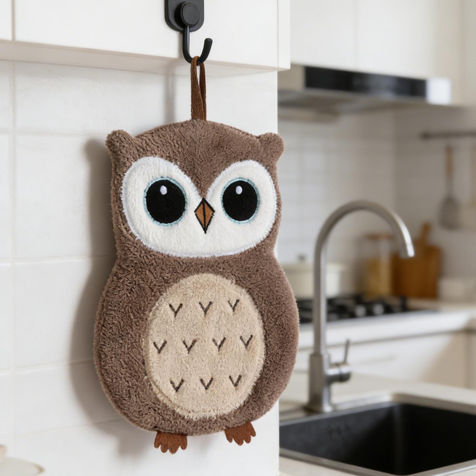 ผ้าเช็ดมือรูปนกฮูก ผ้าเช็ดมือแ - Home Bathroom Towels บทวิจารณ์และราคา