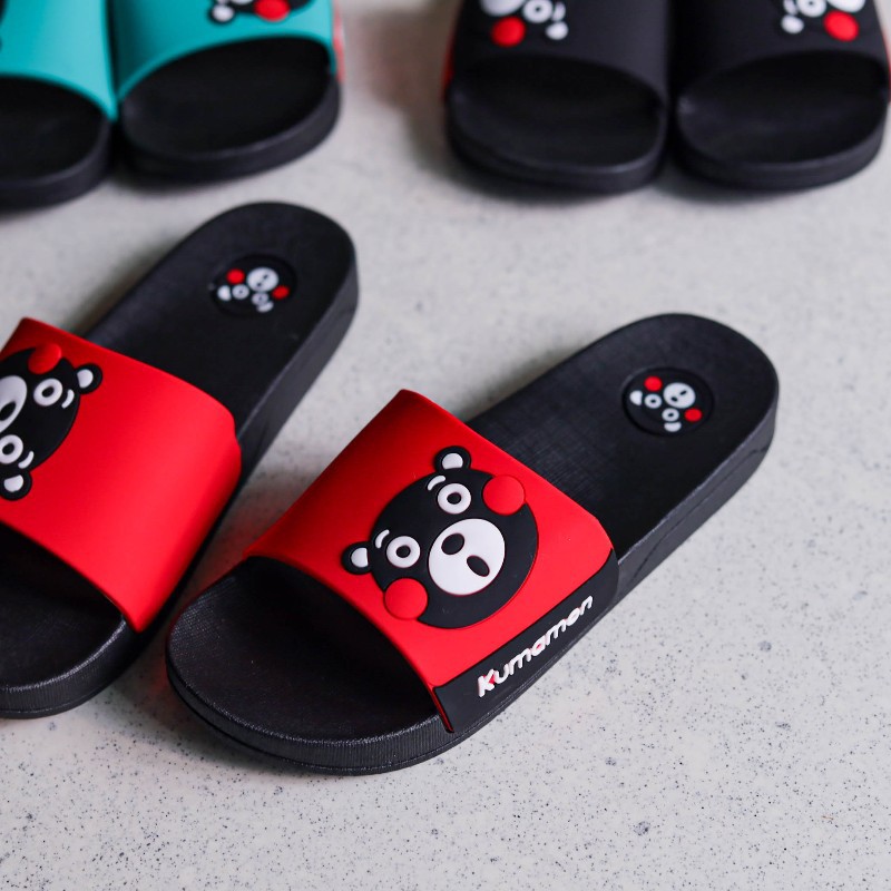 รองเท้าแตะคุมะมอนลายโบว์ฤดูร้อ - Home Bathroom Wear บทวิจารณ์และราคา