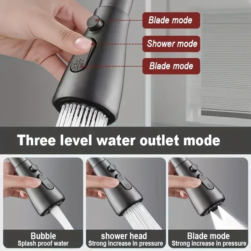 หัวก๊อกน้ำแบบต่อขยาย 3 โหมด ปร - Home Bathroom Faucets บทวิจารณ์และราคา