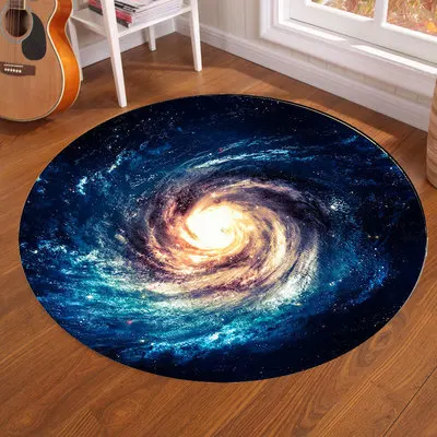 Galaxy Earth Moon พรมกลมสําหรั - Home Bathroom Floor Mats บทวิจารณ์และราคา