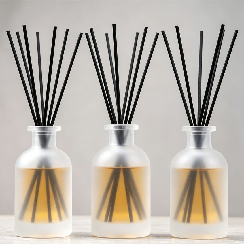 ไม้กระจายกลิ่นไฟเบอร์สีดำขนาด  - Home Bathroom Freshener บทวิจารณ์และราคา