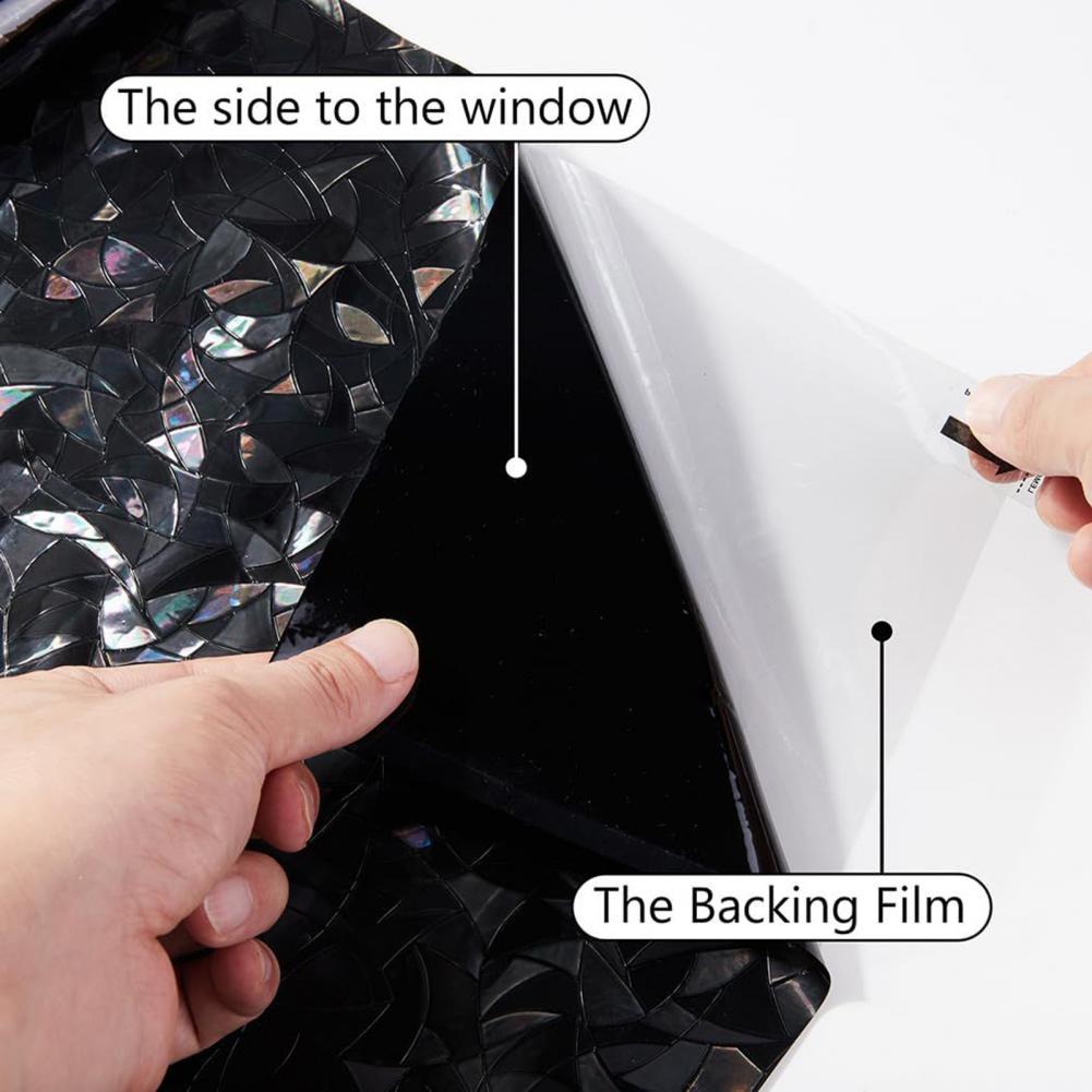 3D สีดํา Rainbow Window Blacko - Home Bathroom Window Tint บทวิจารณ์และราคา