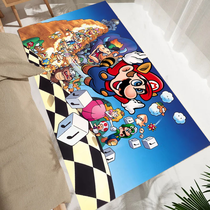 การ์ตูนS-Super M-Mario Brosเกม - Home Bathroom Floor Mats บทวิจารณ์และราคา