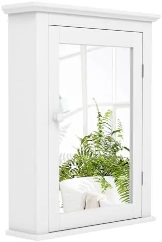 ตู้ยาสีขาวพร้อมกระจก ติดผนัง ป - Bathroom Cabinet Mirror บทวิจารณ์และราคา