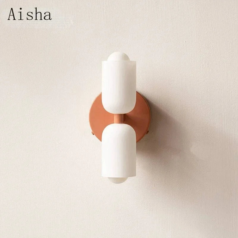 โคมไฟติดผนังกระจก Simple Doubl - Home Bathroom Design Simple บทวิจารณ์และราคา