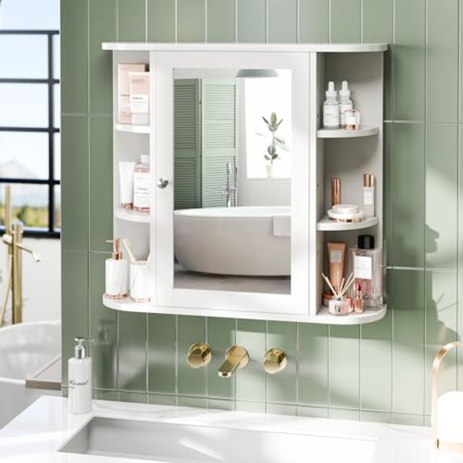 ตู้ยาในห้องน้ำ, ตู้กระจกห้องน้ - Bathroom Cabinet Mirror บทวิจารณ์และราคา